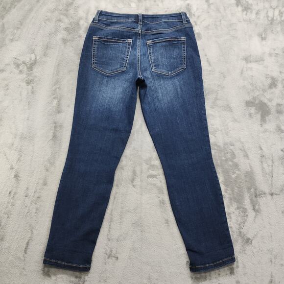 Maurices Jeans Womens 4 Blue Dark Wash High Rise Jegging Stretch Denim Skinny - Picture 3 of 12